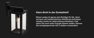 GEEIGNET FÜR E27 LEUCHTEN: 