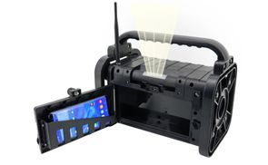 Soundmaster DAB80OR Baustellenradio DAB+ Bluetooth Akku IP44  spritzwassergeschützt Digitalradio (DAB) (DAB+, MW, PLL-UKW, FM, AM,  Baustellenradio, ABS-Gehäuse, IP44 Spritzwasserschutz)