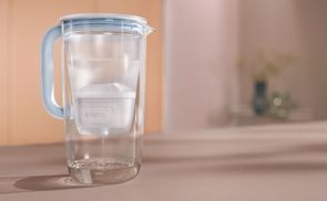 Die robuste Wasserfilter Glaskanne aus Borosilikatglas 
