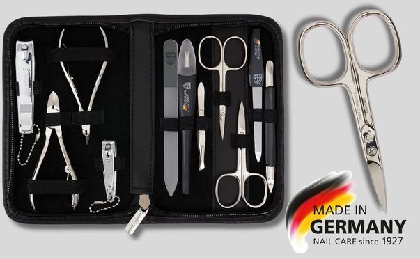 OWill Nagelschere Set Maniküre – Nagelpflegeset In Grünem Etui Für Damen & Männer