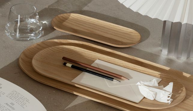 BAKI Tablett aus hochwertigem Holz in verschiedenen Größen und Farben