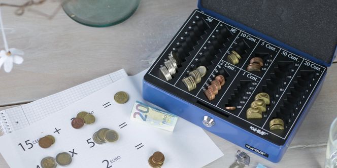 HMF Geldkassette - Sichere Aufbewahrung und einfache Organisation Ihres Bargelds