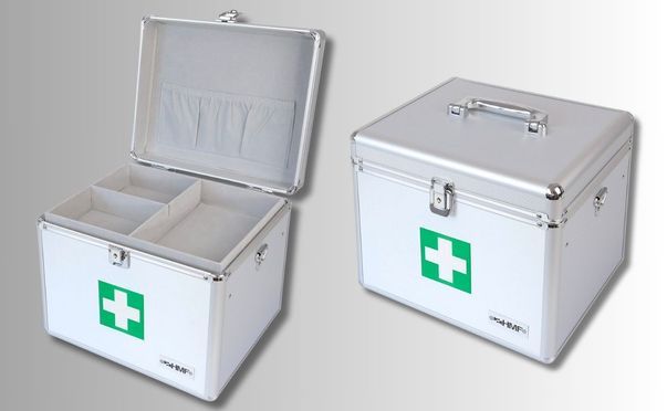 Tragegriff, für Hilfe Erstversorgung Medizinschrank Koffer, 30x25x25 Koffer mit cm Arztkoffer Erste Erste-Hilfe HMF erkennbarer