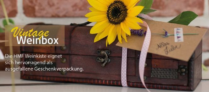 Handgefertigte Weinbox 