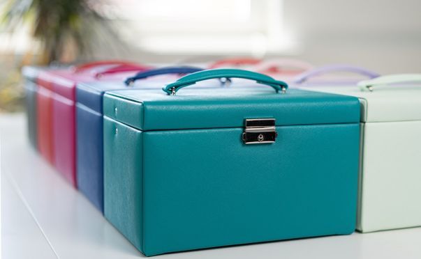 Die bunte Serie Jolie 2.0 bietet eine Vielzahl von stilvollen Schmuckkästen in verschiedenen Farben