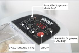 Dank der intuitiven LED Steuerung