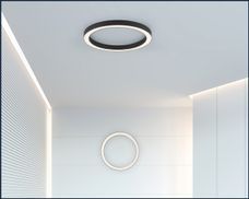 Paul Neuhaus LED Deckenleuchte LED Deckenleuchte PURE LINES, CCT- Farbtemperaturregelung, Dimmfunktion, Memoryfunktion,  1xLED-Board/30W/2700-5000K, warmweiß bis kaltweiß, CCT Lichtfarbwechsel dimmbar  Fernbedienung, Deckenleuchte für Wohnzimmer