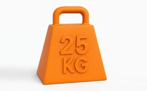 Trägt bis zu 25 kg