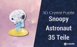 3D Crystal Puzzle - Snoopy Astronaut mit 35 Teilen