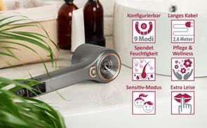 Invictus Haartrockner D7 Deluxe Set - 9-teilig Mit Pflegeaufsätzen & 1600 Watt