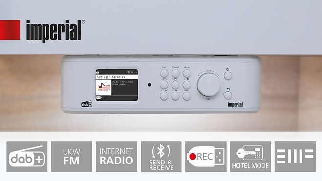 IMPERIAL by TELESTAR DABMAN i460 DAB+/UKW und Internetradio Bluetooth  Küchenradio Digitalradio (DAB) (DAB+/UKW und Internetradio, 10 W, EWF  Notfallwarnsystem & Journaline Radiotext via DAB)