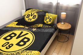BVB Bettwäsche Graffiti Streifen
