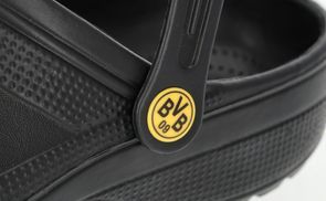 Schwarzgelbes Detail mit Fanpower