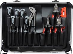 FAMEX Werkzeugset 749-88 Profi Werkzeugkoffer gefüllt mit Werkzeug Set -  PROFESSIONAL, abschließbar