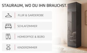 Stauraum, wo du ihn brauchst