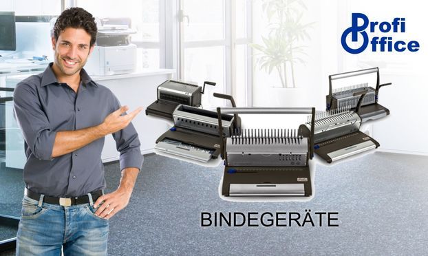 Dokumente binden mit Plastik bzw. Metall Bindemaschinen von ProfiOffice