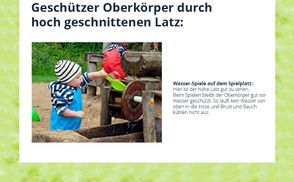 besonders hoher Latz