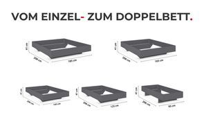 Vom Einzel bis zum Doppelbett.