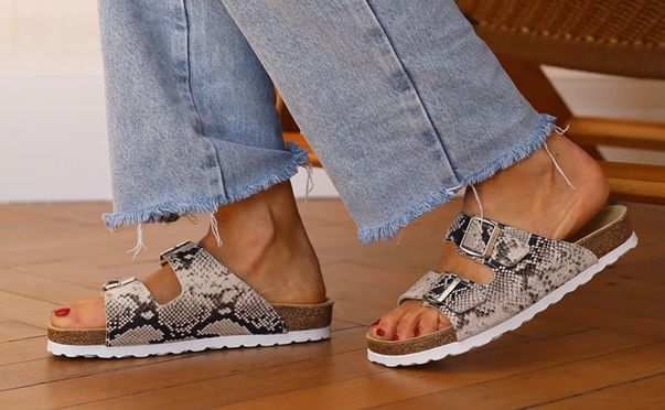 Elegante Tierprint Pantolette mit Komfort und Stil für moderne Frauen