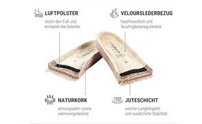 Ergonomisches Korkfußbett mit Luftpolster