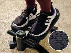 SportPlus 2-in-1 mini-stepper met gepatenteerde omschakeltechniek, swing- stepper en op- en neerstepper in één apparaat, tot 100 kg, slijtvaste hydraulische cilinder
