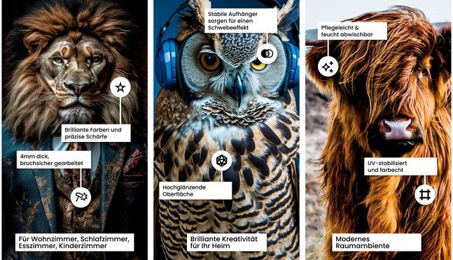 Kunstdruck auf Sicherheitsglas