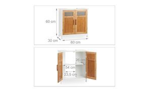 Mit Aussparung für Siphon