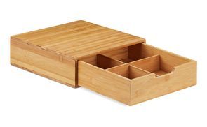 relaxdays Schubladenbox Bambus, 1