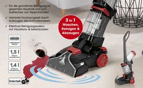 3 in 1 Waschen, Reinigen & Absaugen