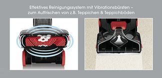 Effektives Reinigunssystem mit Vibrationsbürsten