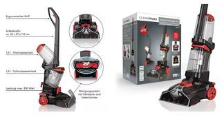 extra große Tanks für Schmutz und Frischwasser