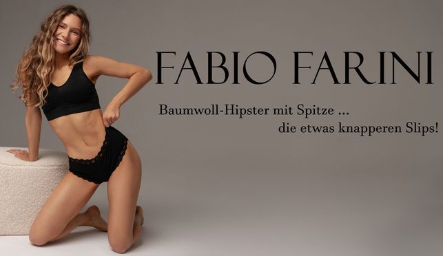 Baumwoll-Hipster mit Spitze