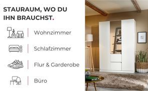 Stauraum, wo du ihn brauchst