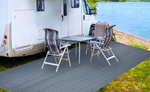 Moritz Vorzeltteppich 250x450 Cm – Campingteppich Für Wohnwagen, Zelt, Terrasse – Atmungsaktiv, Wasserdurchlässig