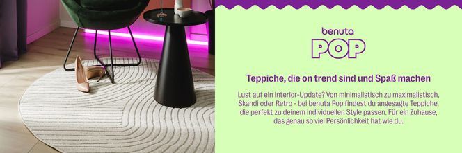Bringe Farbe in dein Leben – mit dem Dessert Teppich aus der Benuta POP Kollektion