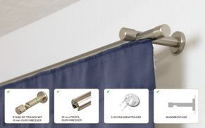 Gardinenstangenset inklusive Gleiter 