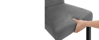 Samtbezug&Verdickte Polsterung