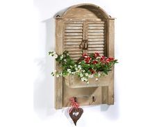 Kobolo Blumentopf Deko-Fenster bepflanzbar - mit Folie ausgeschlagen