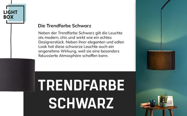 Die Trendfarbe Schwarz