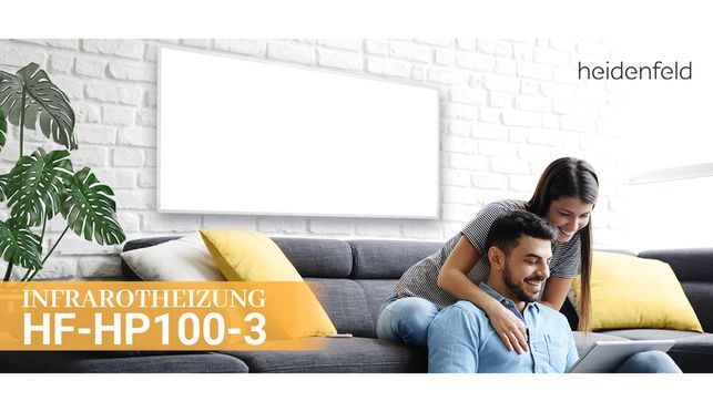 Heidenfeld Infrarotheizung HF HP100 3 Wohlfühlwärme im ganzen Haus