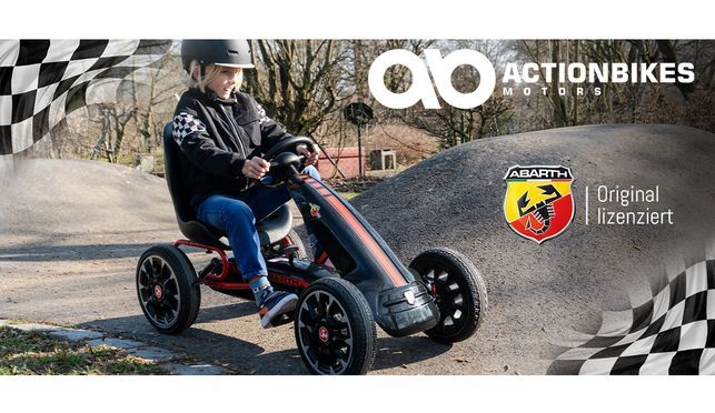 Kinder Pedal Go Kart Abarth FS595 lizenziert