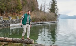 Gesteppte Down Touch Füllung