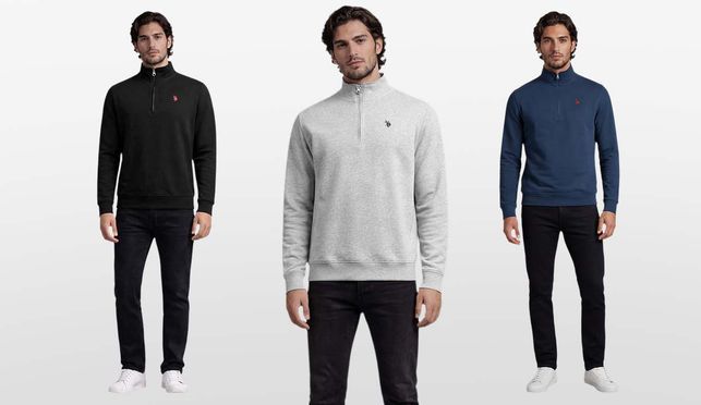 Eleganter Half Zip Pullover für stilvolle Auftritte