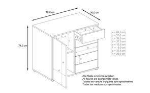 Maßangaben Kommode Ben V2