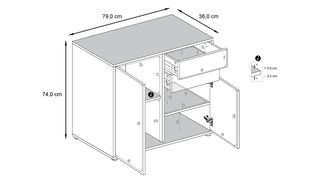 Maßangaben Kommode Ben