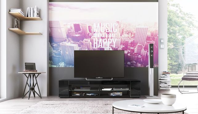 Vielseitiges TV-Lowboard Movie: Cleveres Design für Ihren Wohnraum