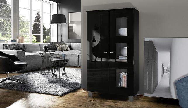 Vitrinenschrank Denjo in vielen verschiedenen Farbkombinationen