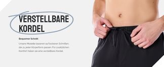 Verstellbare Kordel für perfekten Sitz
