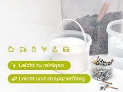 Leicht zu reinigen, leicht und strapazierfähig