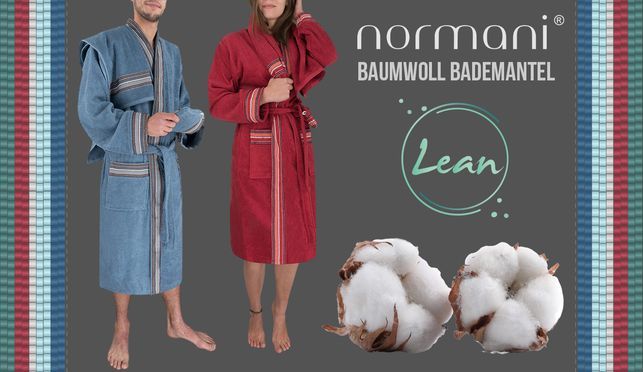 Hochwertiger Bademantel aus 100% Baumwolle